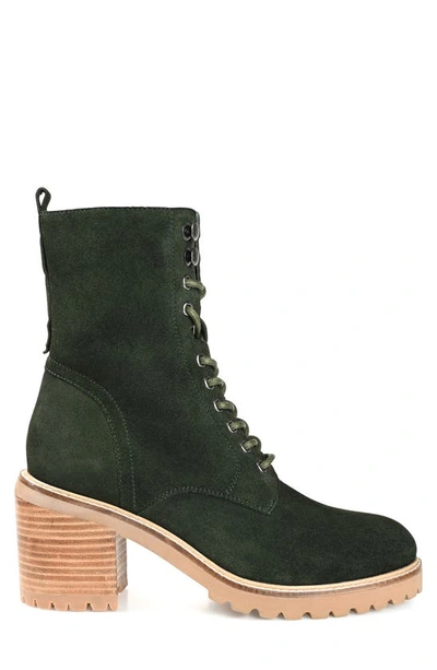 Shop Journee Signature Malle Lace-up Boot In Olive