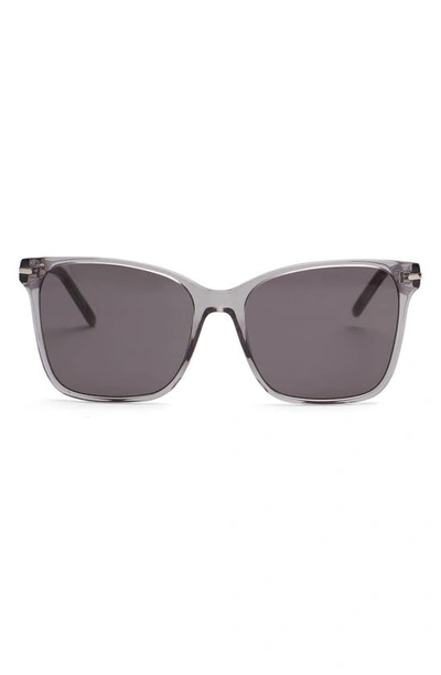 Shop Paige Morgan 56mm Square Sunglasses In Mineral Grey
