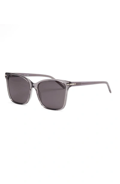 Shop Paige Morgan 56mm Square Sunglasses In Mineral Grey