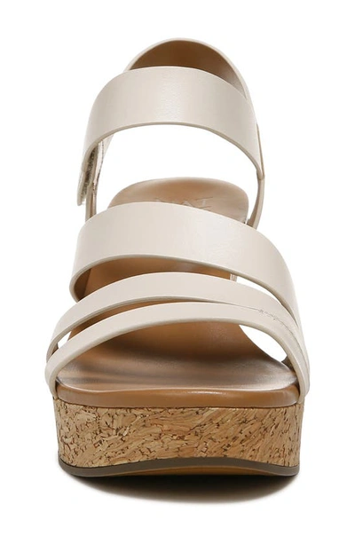 Naturalizer Cynthia Platform Wedge Sandal In Porcelain