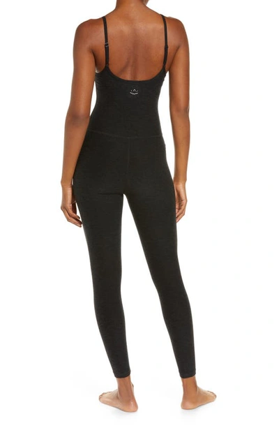 Shop Beyond Yoga Uplevel Space Dye Midi Jumpsuit In Darkest Night