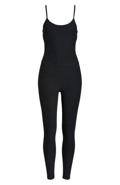 Shop Beyond Yoga Uplevel Space Dye Midi Jumpsuit In Darkest Night