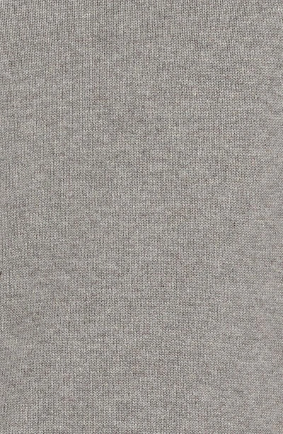 Barbour Cotton Half Zip Tartan Trim Sweater Grey In Grey Marl