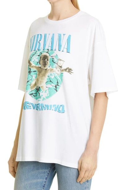 Shop R13 Nirvana Nevermind Album Cover Graphic Tee In Ecru