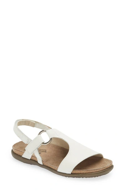 Shop Naot Olivia Sandal In Soft White Leather