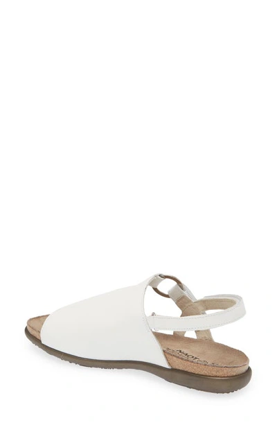 Shop Naot Olivia Sandal In Soft White Leather