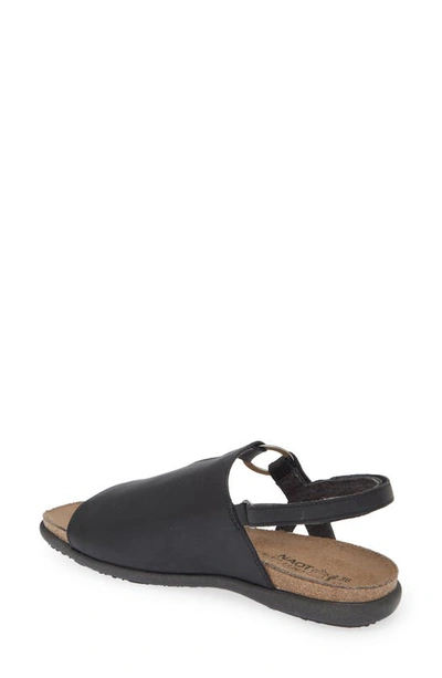 Shop Naot Olivia Sandal In Soft Black Leather