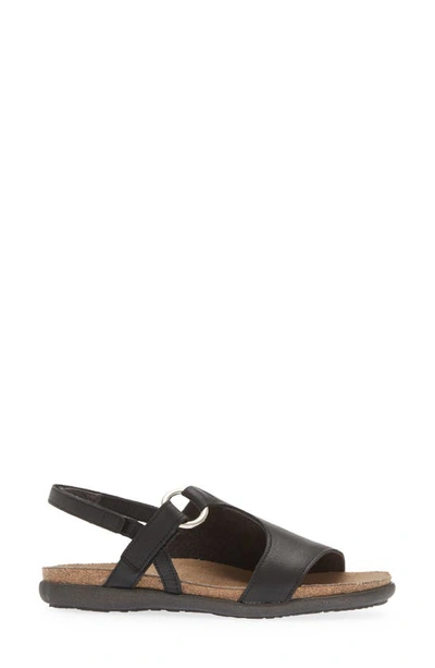 Naot Olivia Sandal In Soft Black Leather