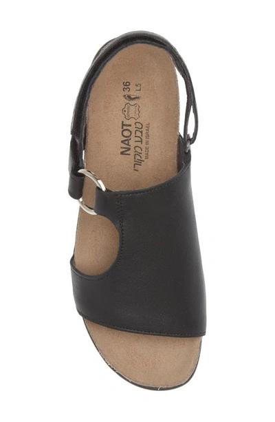 Naot Olivia Sandal In Soft Black Leather