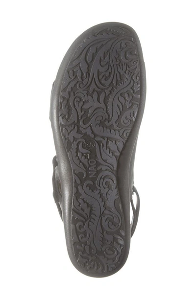 Shop Naot Olivia Sandal In Soft Black Leather
