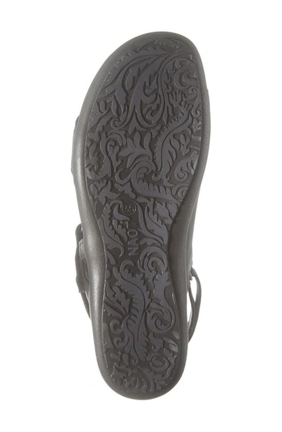 Naot Olivia Sandal In Soft Black Leather