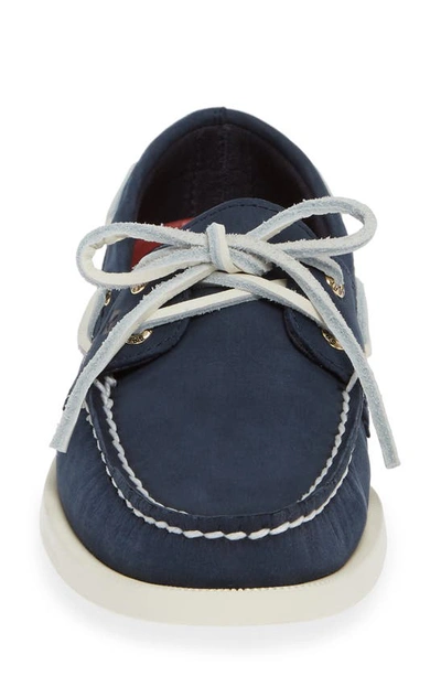 Shop Sperry 'authentic Original' Boat Shoe In Navy Leather