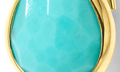 Ippolita 18k Yellow Gold Rock Candy Turquoise Teeny Teardrop Earrings In Gold