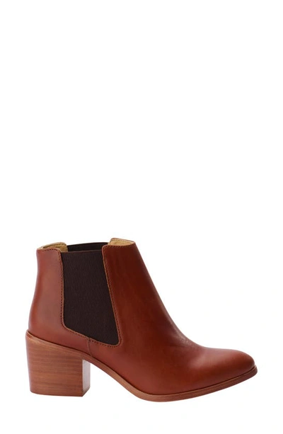 Shop Nisolo Leather Chelsea Boot In Brandy