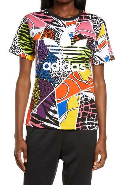 Adidas Originals X Rich Mnisi All Over Graphic T-shirt In Multi | ModeSens