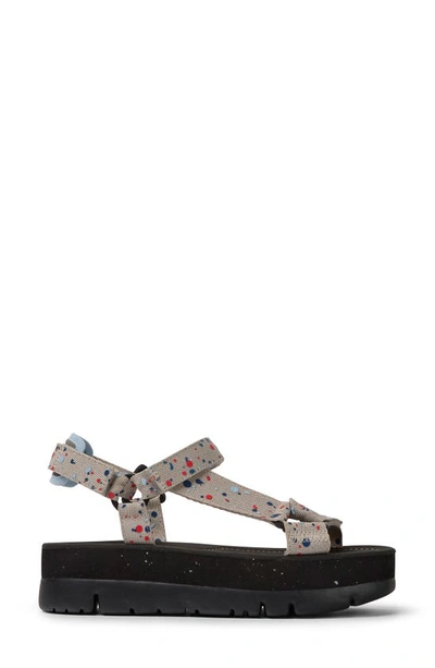 Shop Camper Oruga Up Sandal In Medium Gray