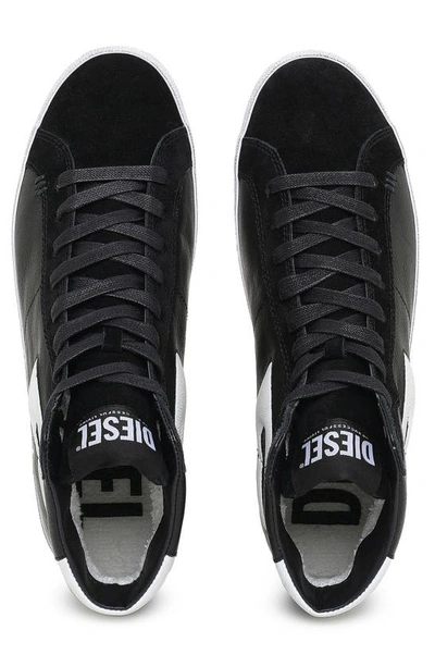 Shop Diesel Leroji Mid Sneaker In Black