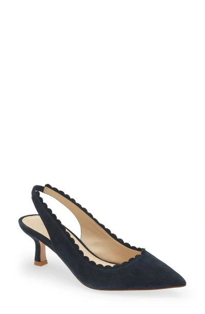 Shop Pelle Moda Kelsa Slingback Pump In Midnight