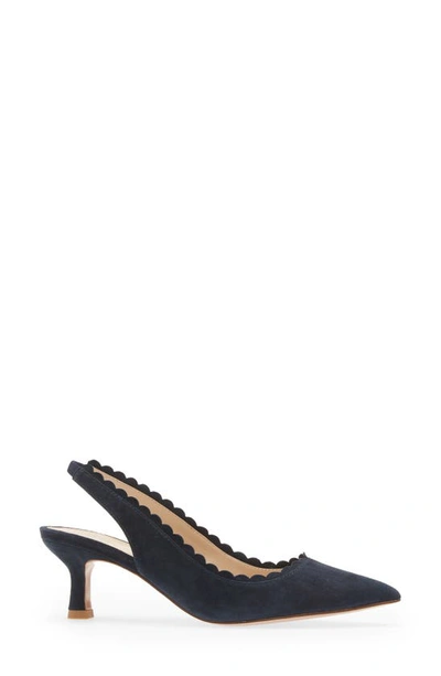 Shop Pelle Moda Kelsa Slingback Pump In Midnight