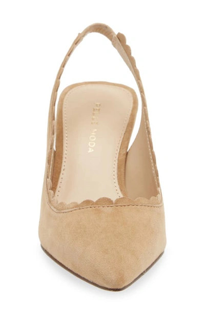 Shop Pelle Moda Kelsa Slingback Pump In Latte