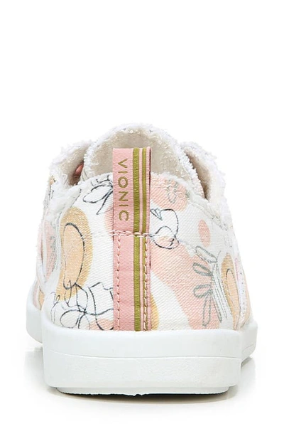 Shop Vionic Beach Collection Pismo Lace-up Sneaker In White/ Pink