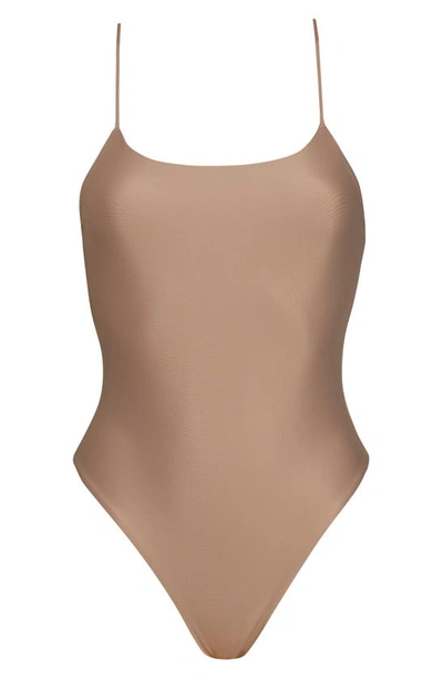 Shop Jade Swim Trophy One-piece Swimsuit In Nude