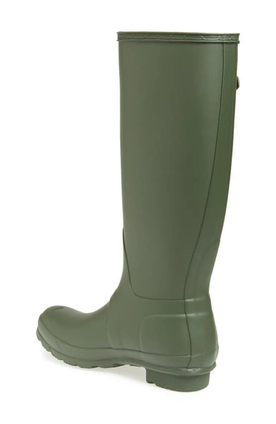 Shop Hunter Original Tall'rain Boot In Dark Olive Matte