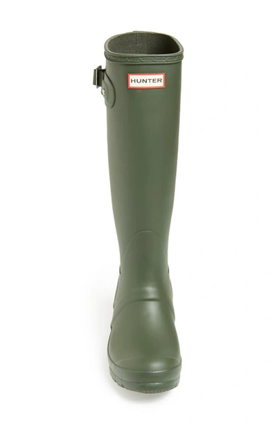 Shop Hunter Original Tall'rain Boot In Dark Olive Matte