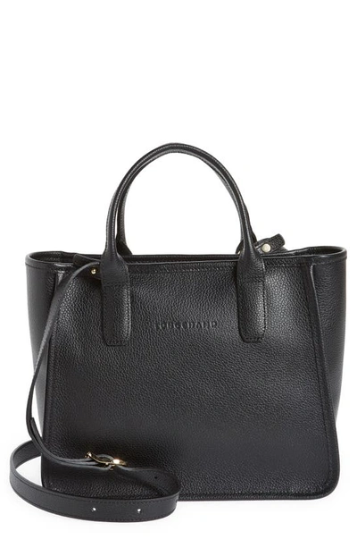 Shop Longchamp Le Foulonné Top Handle Bag In Black