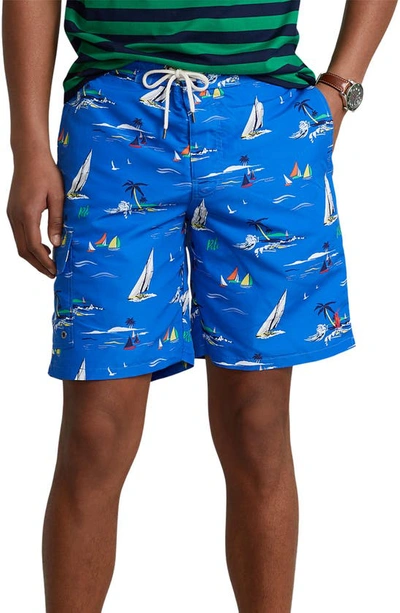 Polo Ralph Lauren  Kailua Classic Fit Swim Trunk In Blue | ModeSens