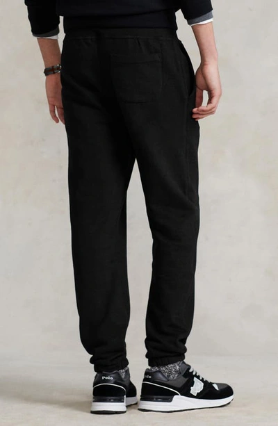 Polo Ralph Lauren Relaxed Fit Trousers With Drawstring Waist And Tapered Leg In Polo Black