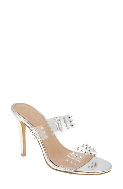 Shop Bcbgeneration Jidana Embellished Sandal In Clear Silver