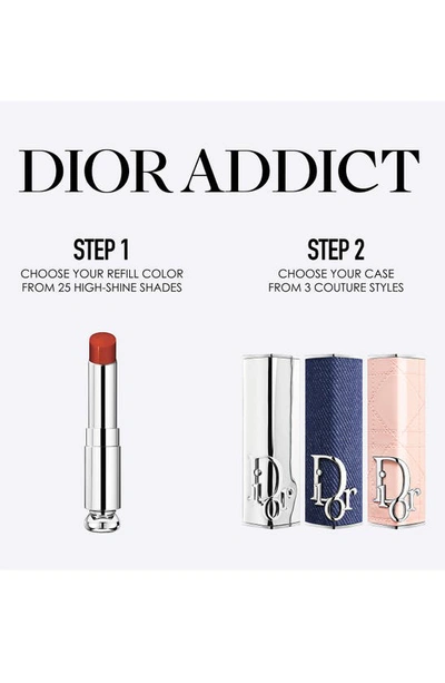 Shop Dior Addict Hydrating Shine Refillable Lipstick In 740 Saddle