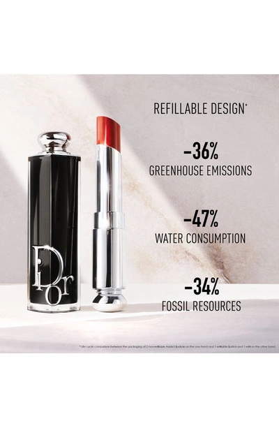 Shop Dior Addict Hydrating Shine Refillable Lipstick In 418 Beige Olbique