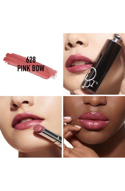 Shop Dior Addict Hydrating Shine Refillable Lipstick In 628 Pink Bow