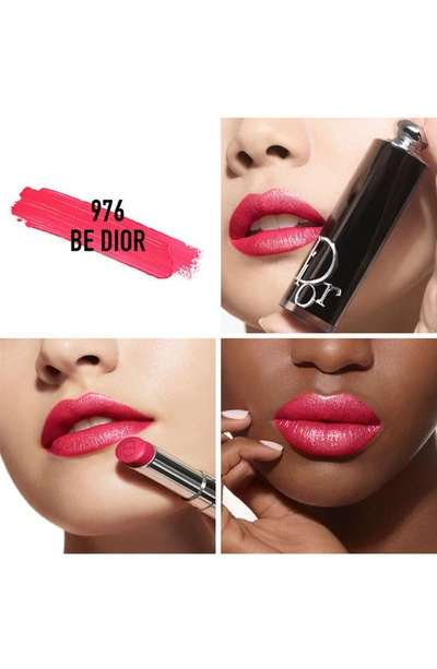 Shop Dior Addict Hydrating Shine Refillable Lipstick In 976 Be