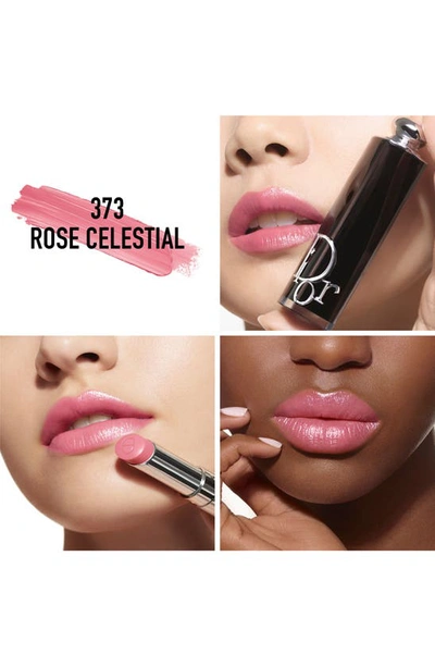 Shop Dior Addict Hydrating Shine Refillable Lipstick In 373 Rose Celestial