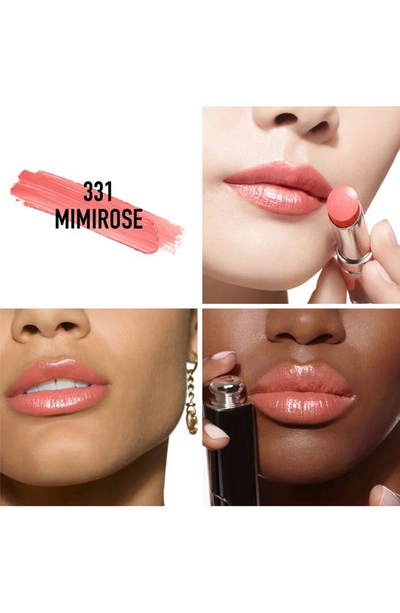 Shop Dior Addict Hydrating Shine Refillable Lipstick In 331 Mimirose