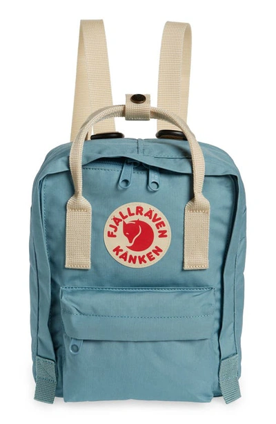 Shop Fjall Raven Mini Kånken Water Resistant Backpack In Sky Blue-light Oak