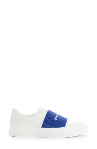 Shop Givenchy City Court Slip-on Sneaker In White/ Electric Blue