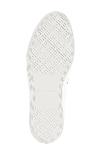 Shop Givenchy City Court Slip-on Sneaker In White/ Electric Blue