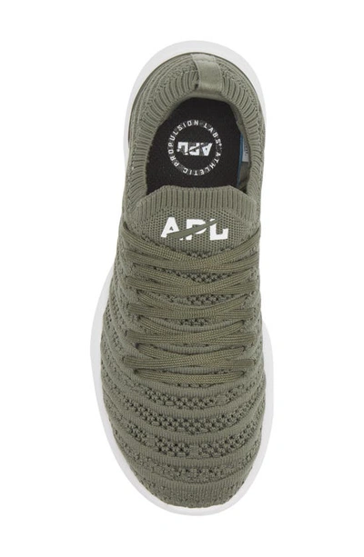 Shop Apl Athletic Propulsion Labs Techloom Wave Hybrid Running Shoe In Fatigue / White / Gum