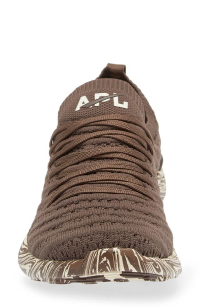 Shop Apl Athletic Propulsion Labs Techloom Wave Hybrid Running Shoe In Chocolate / Pristine / Marble