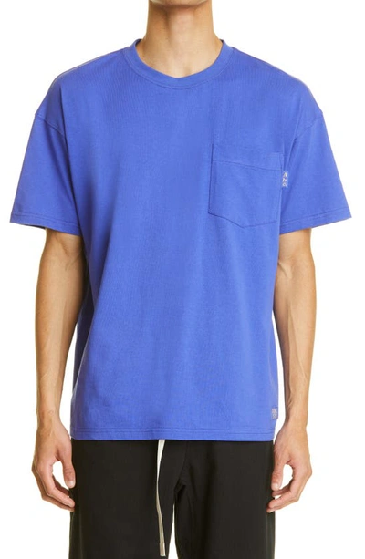 Shop Advisory Board Crystals Abc. 123. Pocket T-shirt In Sapphire