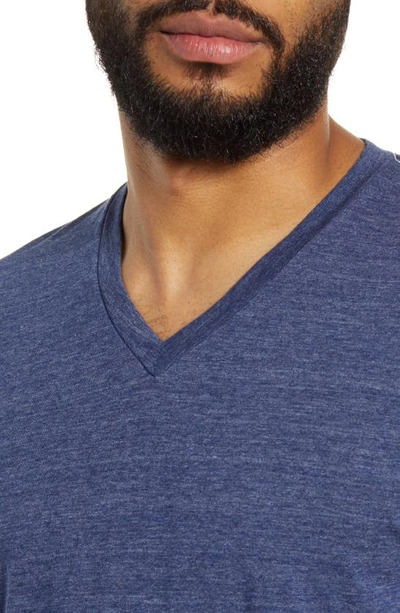Shop Goodlife Tri-blend Scallop V-neck T-shirt In  Navy