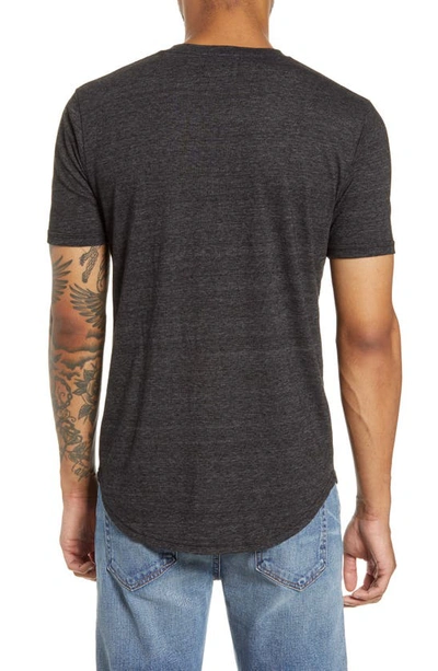 Shop Goodlife Tri-blend Scallop V-neck T-shirt In Black