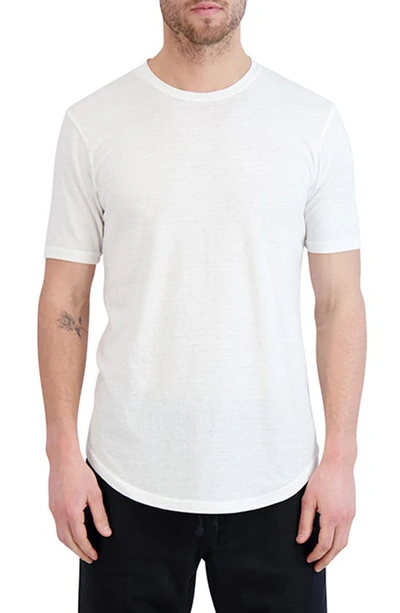 Shop Goodlife Tri-blend Scallop Crew T-shirt In White