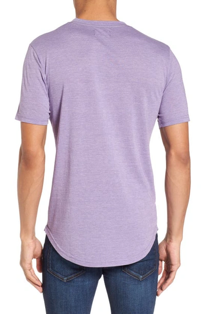 Shop Goodlife Tri-blend Scallop Crew T-shirt In Purple Haze
