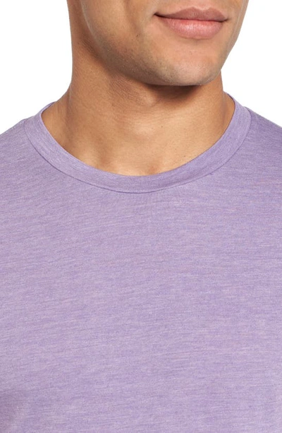 Shop Goodlife Tri-blend Scallop Crew T-shirt In Purple Haze
