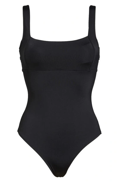Sea Level Underwire One-piece Swimsuit In Black